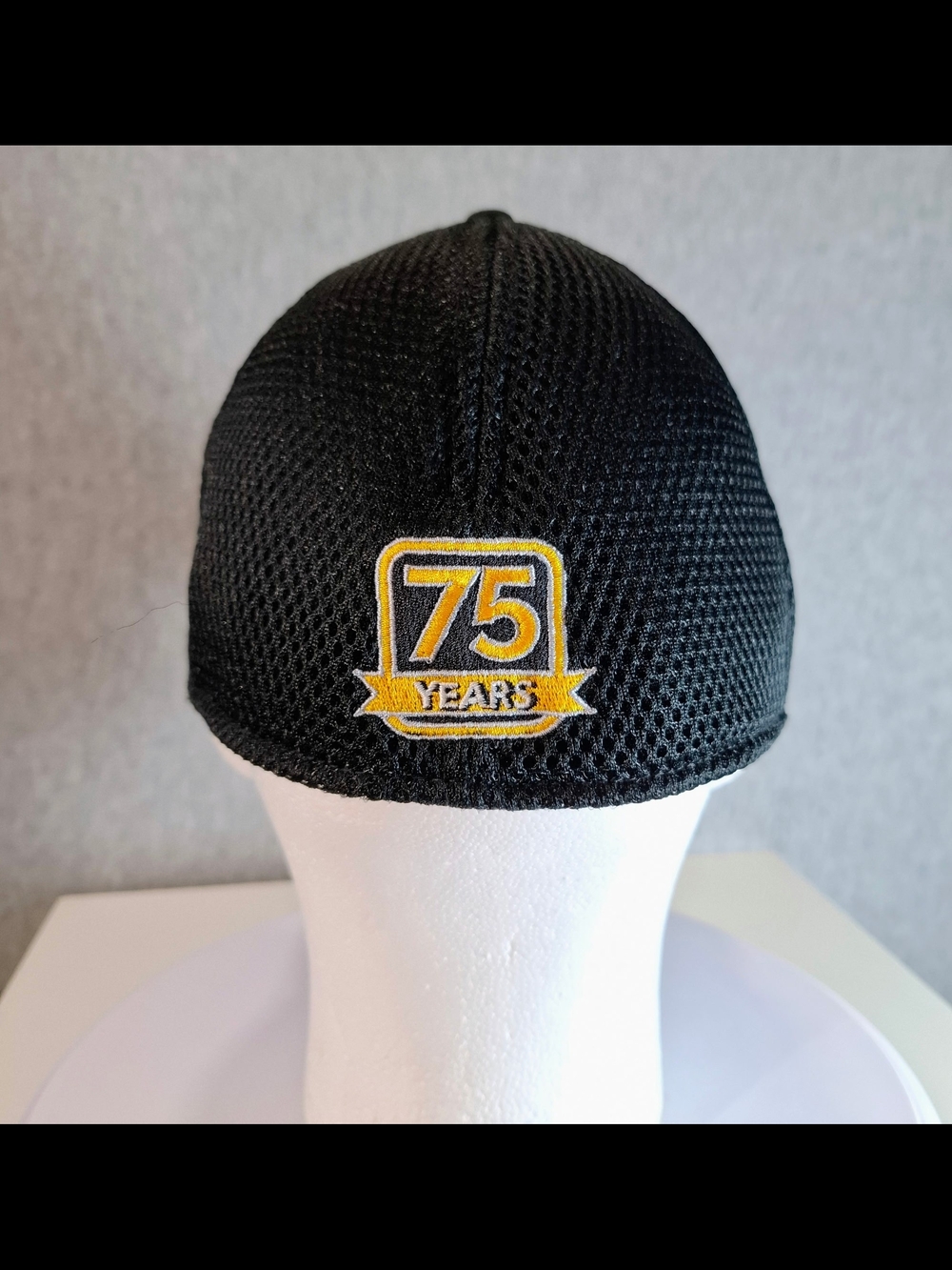 New Era Black Cap with Yellow Pacific Patch and White Signatures - Picture 10 of 10